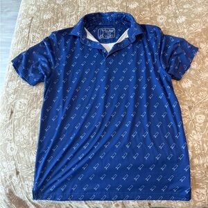 Divebomb Men's Blue Polo Shirt